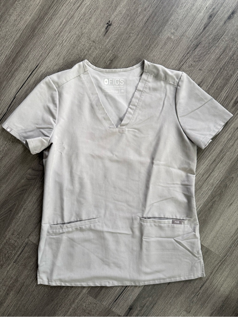 FIGS Cement Scrub Top